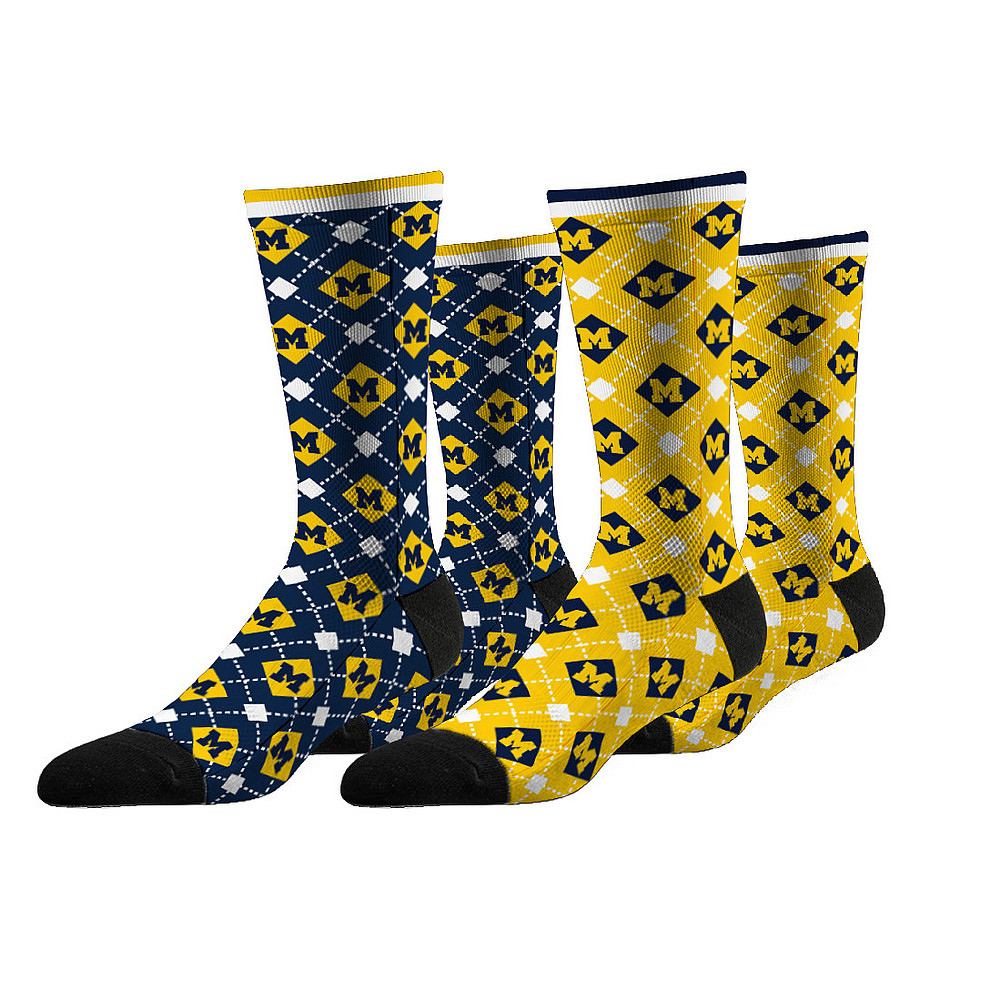 Michigan Wolverines Argyle Sock 2-Pack