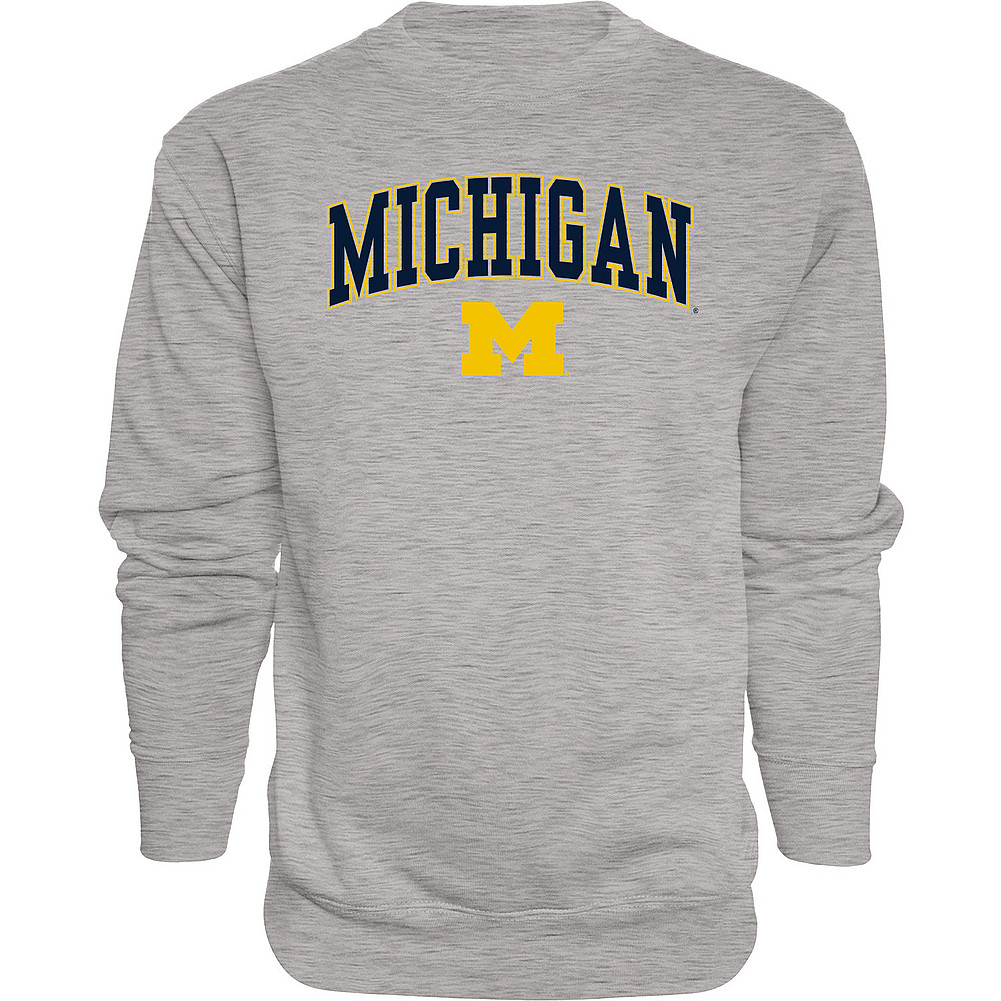 Michigan Wolverines Crewneck Sweatshirt Varsity Gray APC02845656