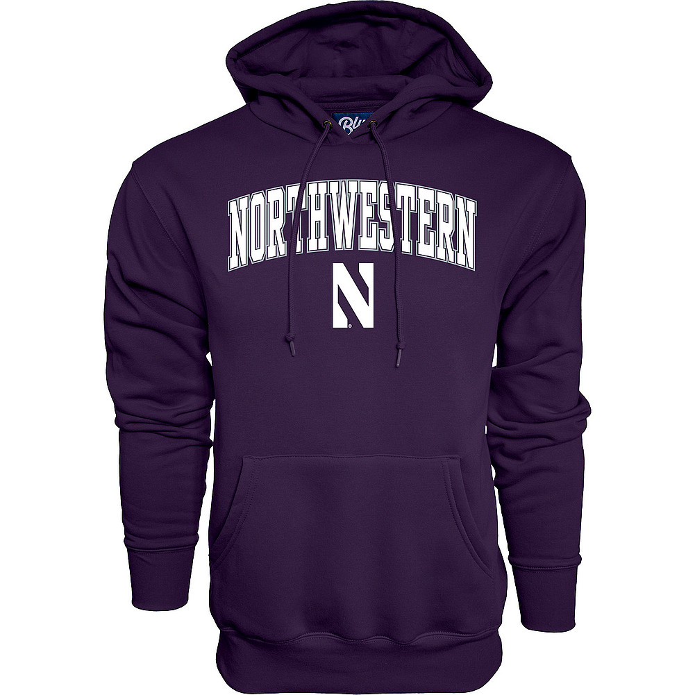 Northwestern Wildcats Hooded Sweatshirt Varsity Purple Arch Over ...