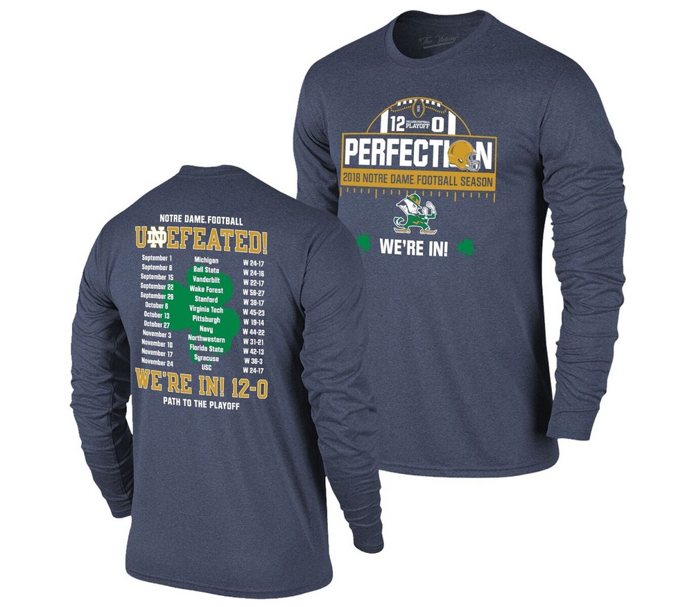 Elite Fan Shop Notre Dame Fighting Irish Knit Hat Navy Blue