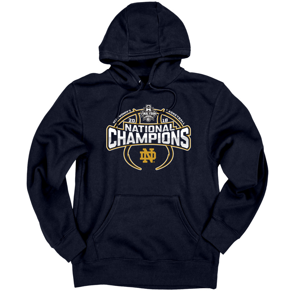 Notre Dame Fighting Irish National Champs Hooded Sweatshirt Womens