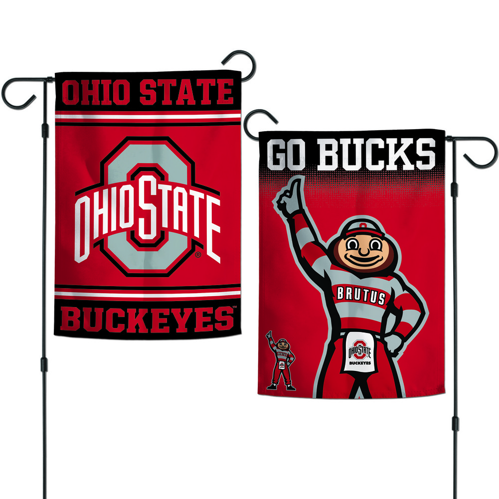 Ohio State Buckeyes Garden Flag 12 5 X18