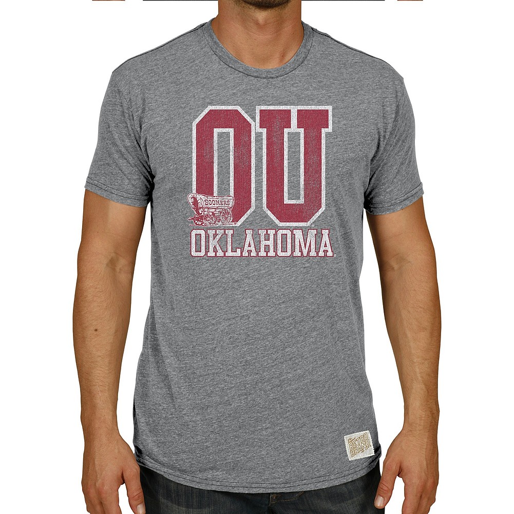 Oklahoma Sooners Big Tall Tshirt Gray Vintage 1xb To 5xb And Xlt