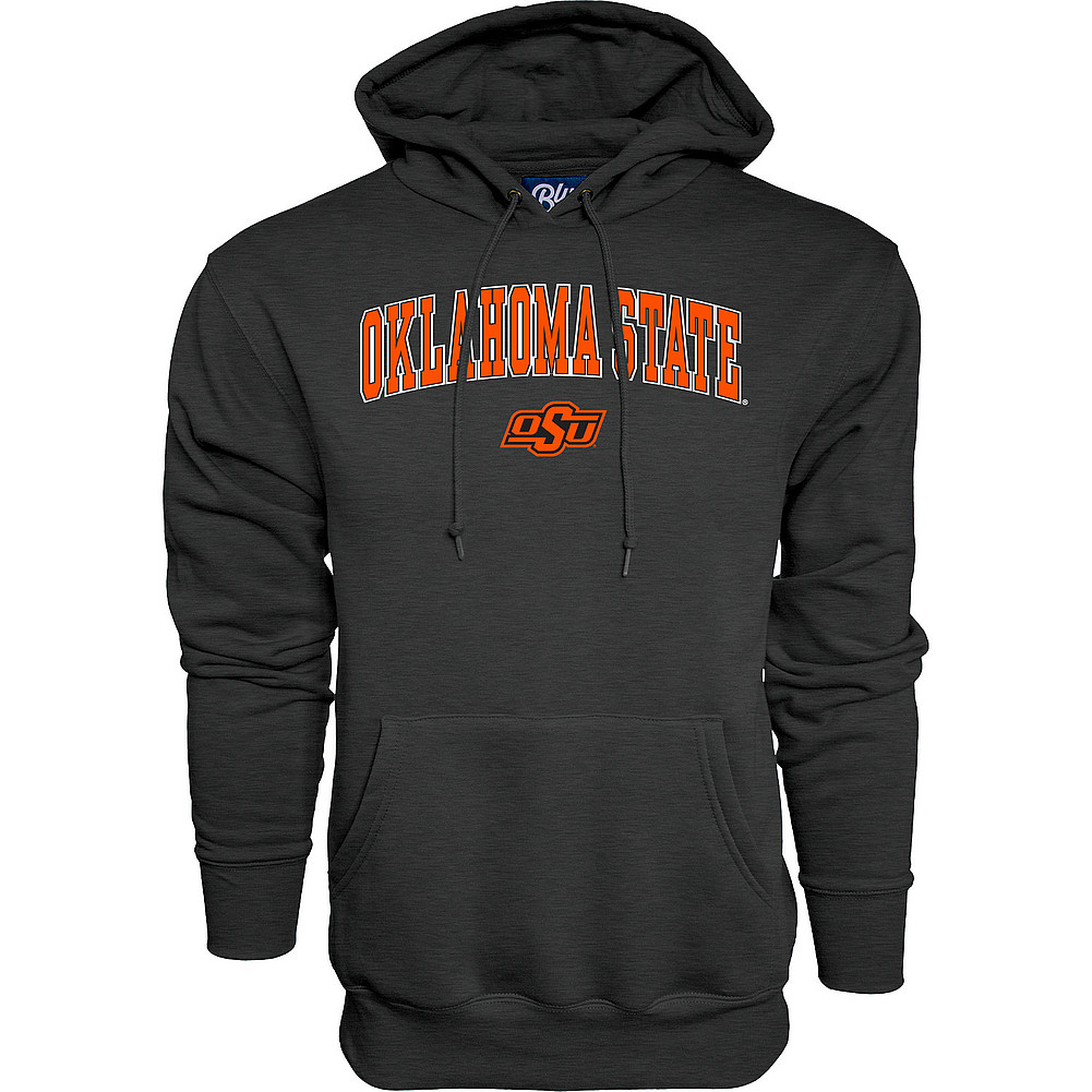 Oklahoma State Cowboys Hooded Sweatshirt Varsity Charcoal Arch Over ...
