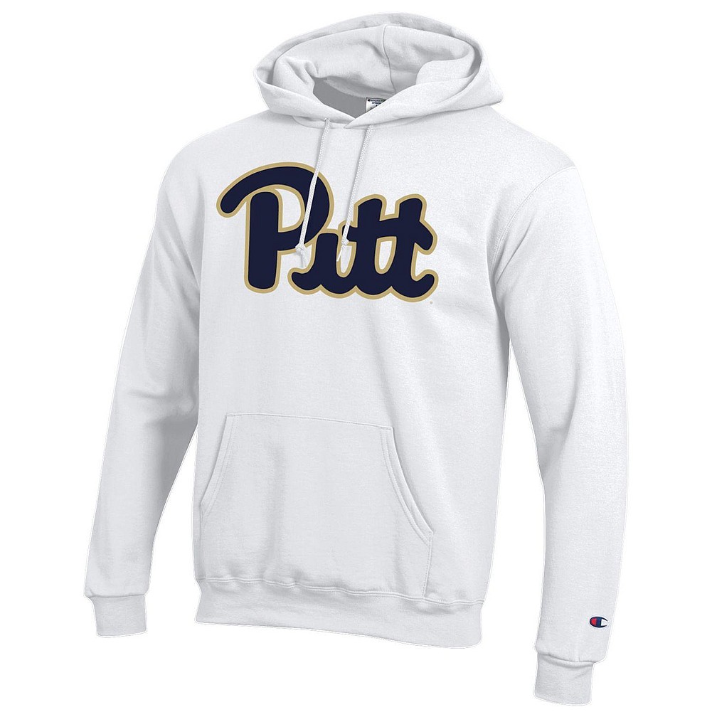 Pitt Panthers Hooded Sweatshirt Icon White APC03006355 Pitt Panthers Hooded Sweatshirt Icon White APC03006355
