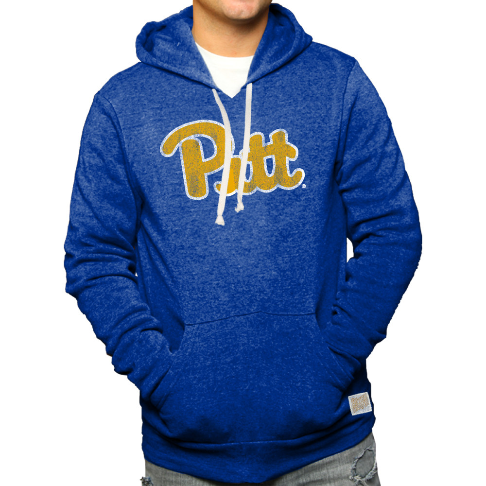 Pitt Panthers Retro Hooded Sweatshirt Blue RB6090