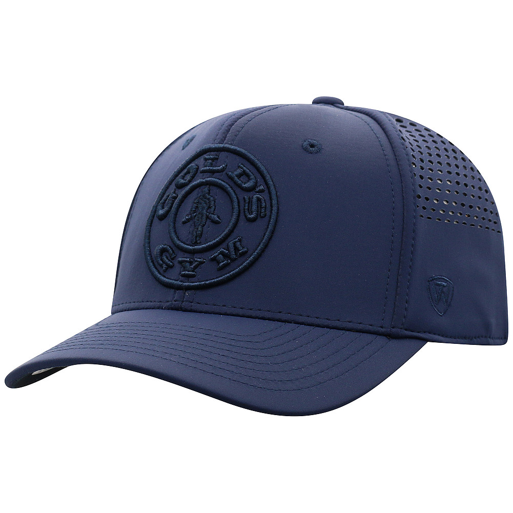 Gold's Gym One Fit Breathable Poly Stretch Navy Hat TOWRGLDG1FTNVY