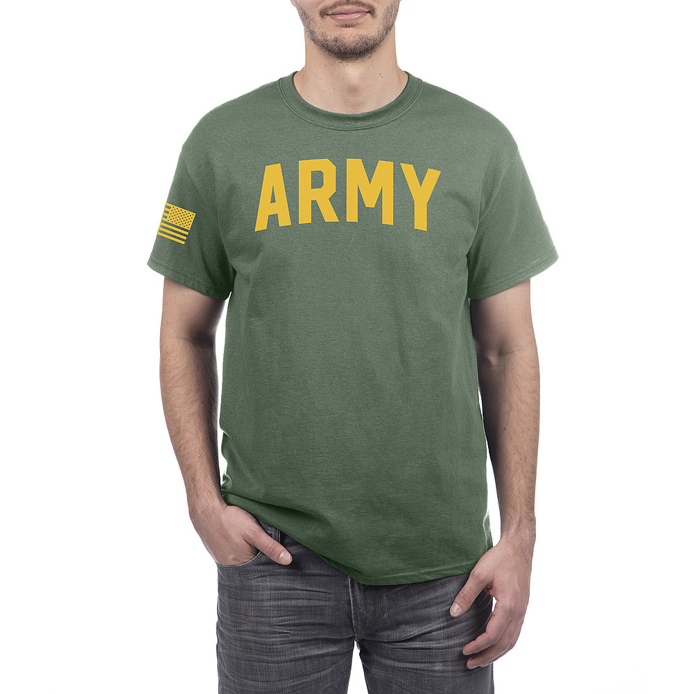 US Army Armed Forces Military Tshirt Military Green