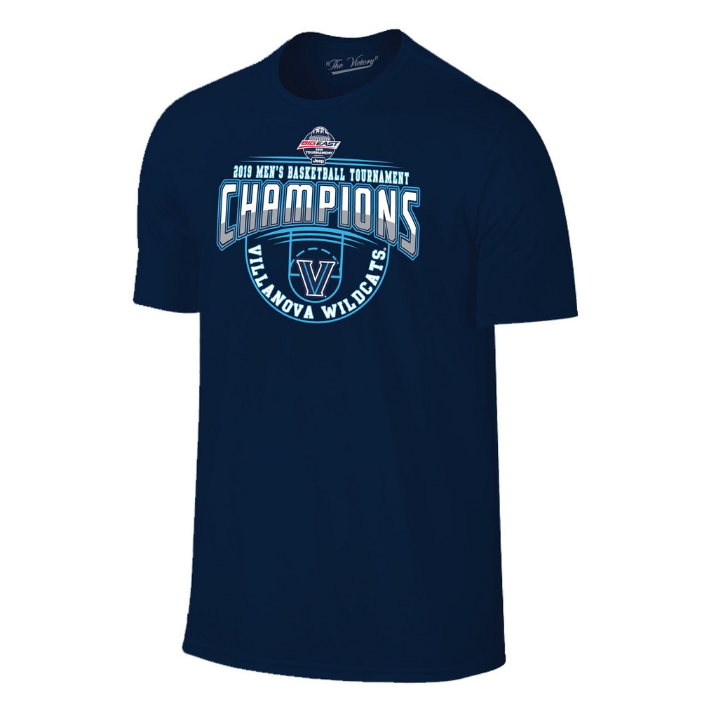 Villanova Wildcats Big East Basketball Championship Tshirt 2019 Tournament 6407A