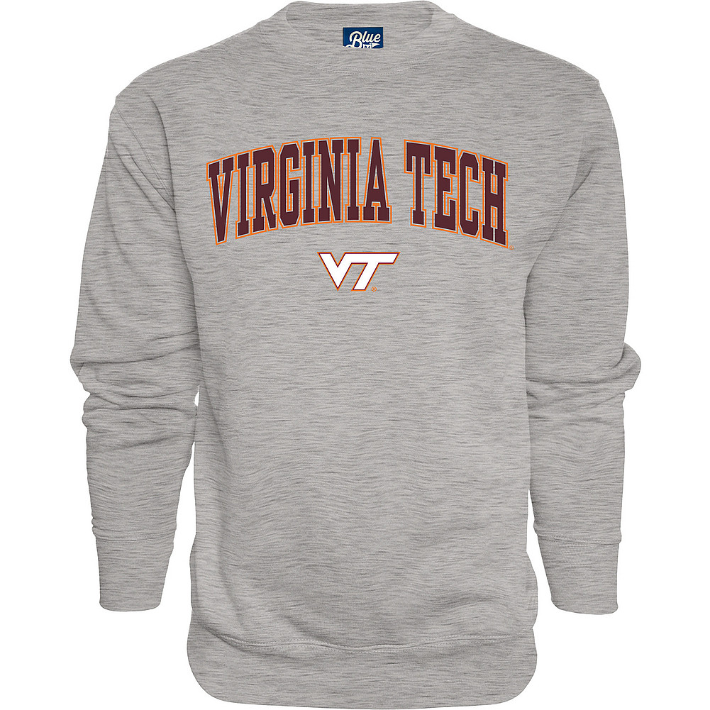 Virginia Tech Hokies Crewneck Sweatshirt Varsity Gray 00000000BCRMR