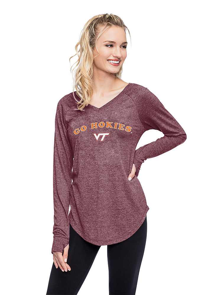 maroon long sleeve womens