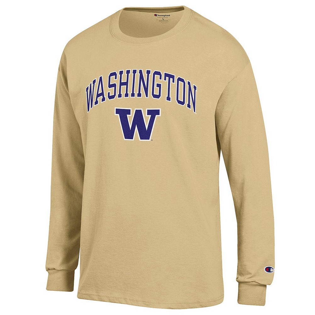 Washington Huskies Long Sleeve Tshirt Varsity Gold APC03007049