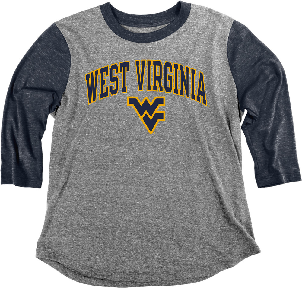 Wvu West Virginia Mountaineers 3 4th Sleeve Tshirt