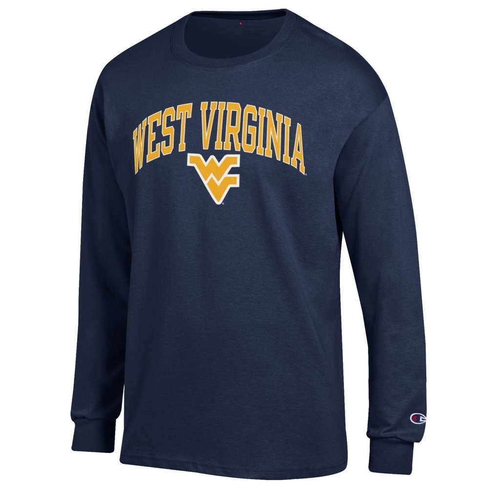 WVU West Virginia Mountaineers Long Sleeve Tshirt Varsity Navy APC02879958*