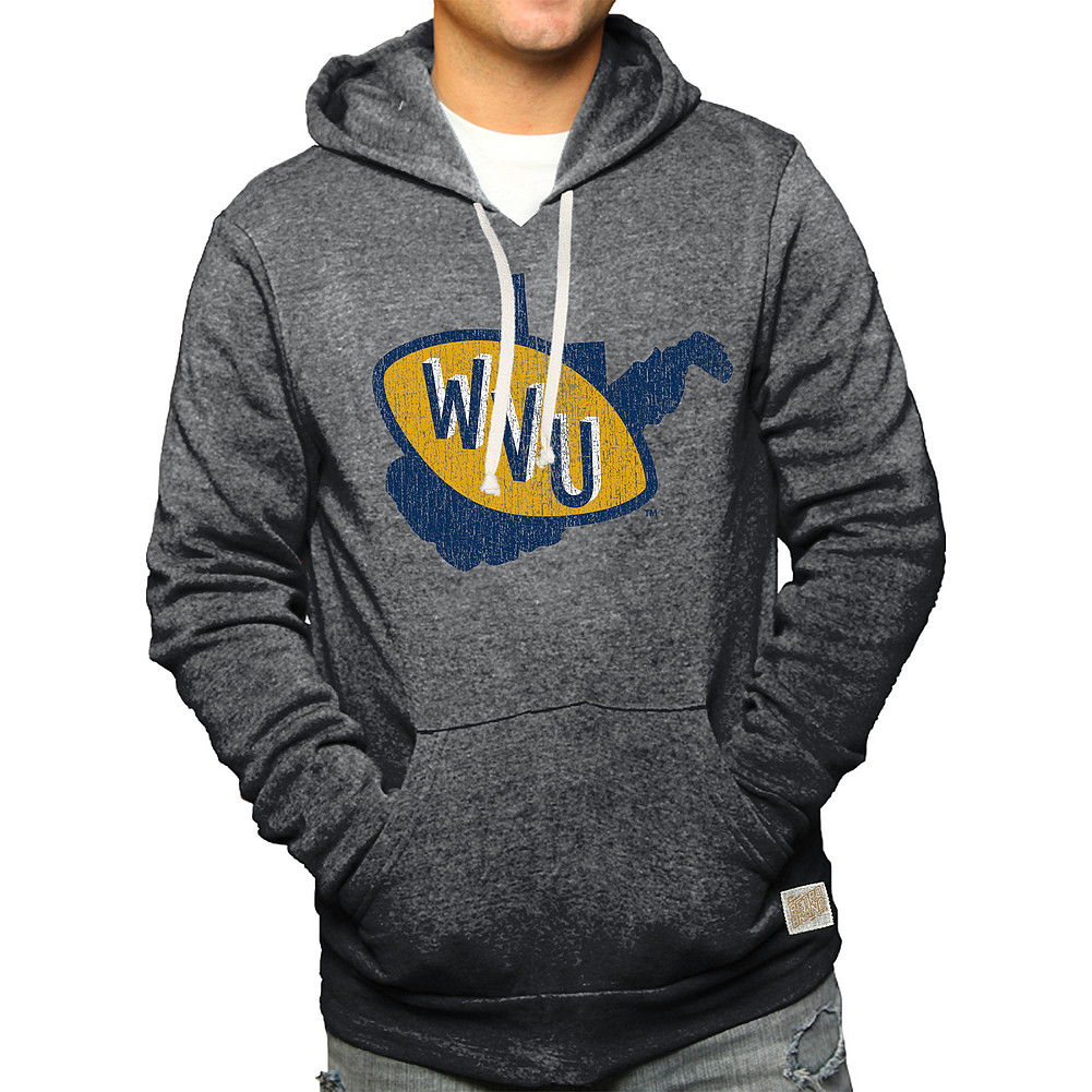 Wvu West Virginia Mountaineers Retro Hooded Sweatshirt