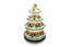 Ceramika Artystyczna Polish Pottery Christmas Tree Luminarz - Large (8") - Maraschino