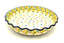 Ceramika Artystyczna Polish Pottery Baker - Pie Dish - Fluted - Buttercup