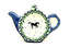 Ceramika Artystyczna Polish Pottery Tea Bag Holder - Dark Horse