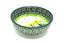Ceramika Artystyczna Polish Pottery Dish - Round Food Prep - Daffodil