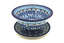 Ceramika Artystyczna Polish Pottery Berry Bowl with Saucer - Blue Yonder