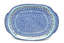 Ceramika Artystyczna Polish Pottery Platter - Oval - Blue Yonder