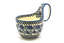 Ceramika Artystyczna Polish Pottery Loop Handle Bowl - Blue Chicory