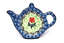 Ceramika Artystyczna Polish Pottery Tea Bag Holder - Maraschino
