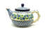 Ceramika Artystyczna Polish Pottery Teapot - 1 1/4 qt. - Blue Berries 
