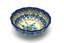 Ceramika Artystyczna Polish Pottery Bowl - Shallow Scalloped - Small - Blue Bells