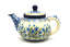 Ceramika Artystyczna Polish Pottery Teapot - 14 oz. - Blue Bells