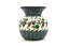 Ceramika Artystyczna Polish Pottery Bubble Vase - Burgundy Berry Green