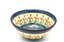 Ceramika Artystyczna Polish Pottery Bowl - Large Nesting (7 1/2") - Peach Spring Daisy