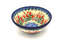 Ceramika Artystyczna Polish Pottery Bowl - Small Nesting (5 1/2") - Crimson Bells