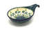 Ceramika Artystyczna Polish Pottery Spoon/Ladle Rest - Blue Spring Daisy