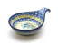 Ceramika Artystyczna Polish Pottery Spoon/Ladle Rest - Blue Bells