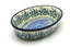 Ceramika Artystyczna Polish Pottery Baker - Oval - Medium - Blue Bells