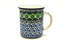 Ceramika Artystyczna Polish Pottery Mug - Straight Sided - Kiwi 