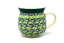 Ceramika Artystyczna Polish Pottery Mug - 15 oz. Bubble - Irish Meadow