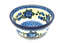 Ceramika Artystyczna Polish Pottery Bowl - Salad - Blue Poppy