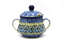 Ceramika Artystyczna Polish Pottery Sugar Bowl - Tranquility
