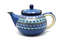 Ceramika Artystyczna Polish Pottery Teapot - 1 1/4 qt. - Aztec Sky