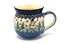 Ceramika Artystyczna Polish Pottery Mug - 15 oz. Bubble - Unikat Signature U4661