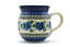 Ceramika Artystyczna Polish Pottery Mug - 15 oz. Bubble - Morning Glory