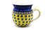 Ceramika Artystyczna Polish Pottery Mug - 11 oz. Bubble - Sunburst
