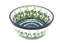 Ceramika Artystyczna Polish Pottery Bowl - Salad - Blue Spring Daisy