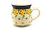 Ceramika Artystyczna Polish Pottery Mug - 15 oz. Bubble - Buttercup