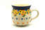Ceramika Artystyczna Polish Pottery Mug - 11 oz. Bubble - Buttercup