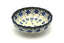 Ceramika Artystyczna  Polish Pottery Bowl - Shallow Scalloped - Small - Silver Lace