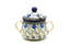 Ceramika Artystyczna Polish Pottery Sugar Bowl - Silver Lace
