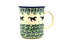 Ceramika Artystyczna Polish Pottery Mug - Straight Sided - Dark Horse